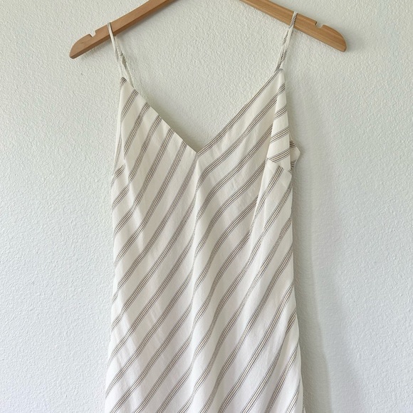 FRAME Striped Bias Cami Slip Dress - Picture 3 of 6